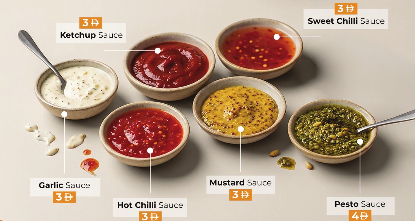 Buno Toast house-made sauces